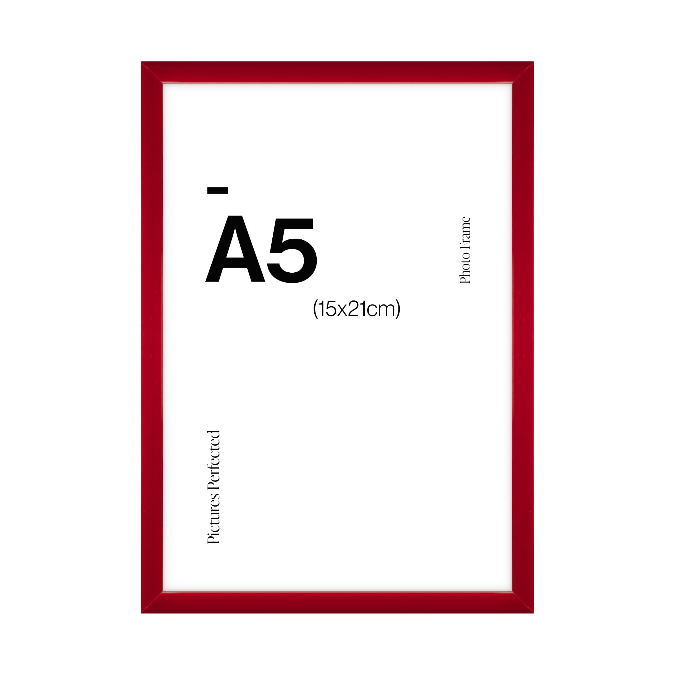 Modern Red A5 Photo Frame for A5 (15x21cm) Photos or Pictures