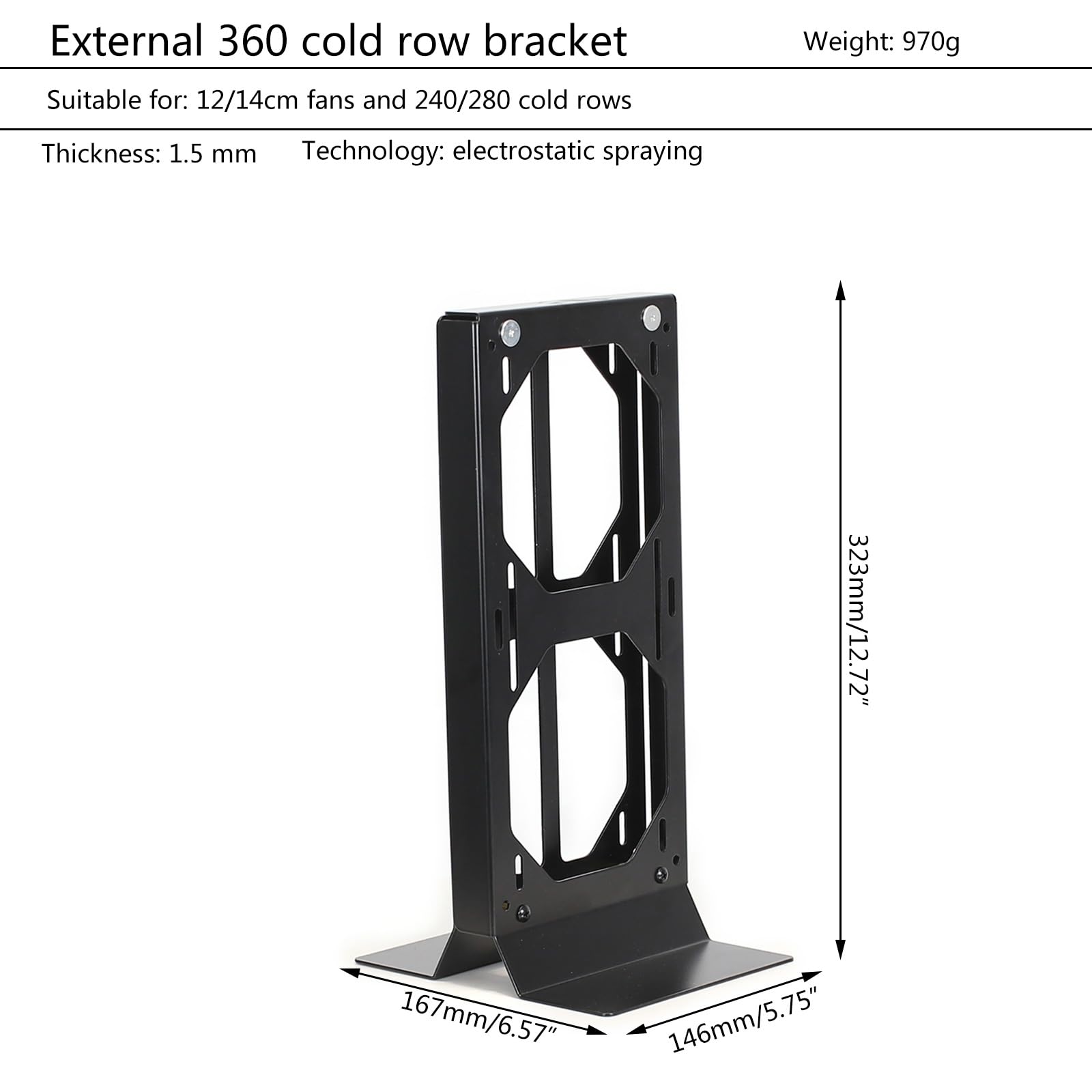 Soporte externo de refrigeración por agua para computadora ITX para funda portátil