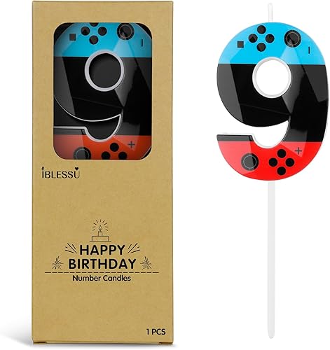 Miniatura 10 de Velas de cumpleaños de autos de carreras número 2, velas de número de cumpleaños a cuadros blancos y negros de 2.68 pulgadas, velas de números