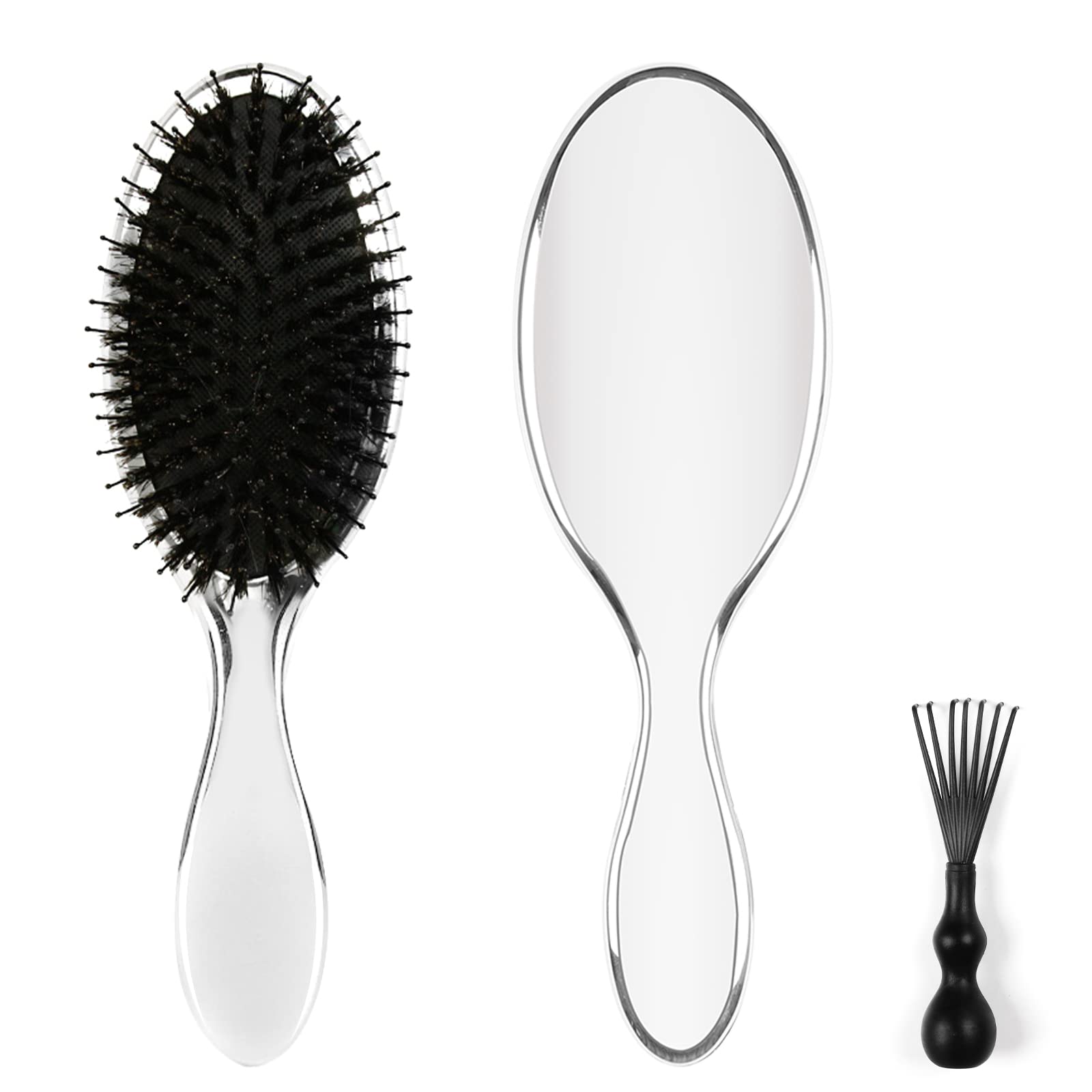 Cepillo para el cabello con cerdas de jabalí, Cepillo de Pelo para Cabello Mojado, Seco, Fino, Grueso, Rizado - Mejor Cepillo Para Todo Tipo de Cabello - Regalo Para Mujeres y Niños…
