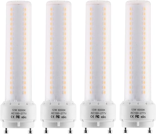 Bombilla LED GU24 de 6000 K, blanco frío, alto brillo, 1600 lm para ventilador de techo de baño, 18 W, 23 W, T2, lámpara CFL en espiral, 100-277 V,