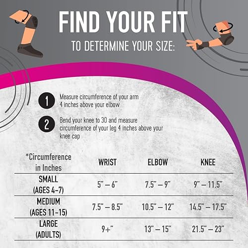 Miniatura 4 de Flybar Rodilleras y coderas, muñequeras de seguridad, protección multideportiva para monopatín, BMX, Pogo, patinaje en línea, scooter, niños,