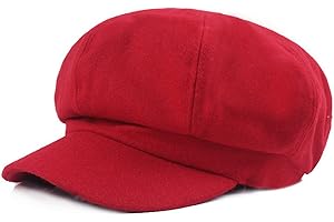 Vintage Red Newsboy Cap
