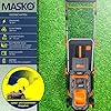 MASKO® Akku Rasenmäher inkl. Akku LiIon Batterie 4Ah und Ladegerät