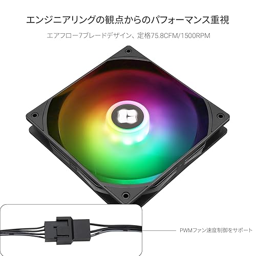 Miniatura 20 de Thermalright Ventilador de caja TL-C14CW-S Ventilador de alto rendimiento 1500 RPM, ventilador de enfriamiento PWM de 4 pines con rodamiento S-FDB