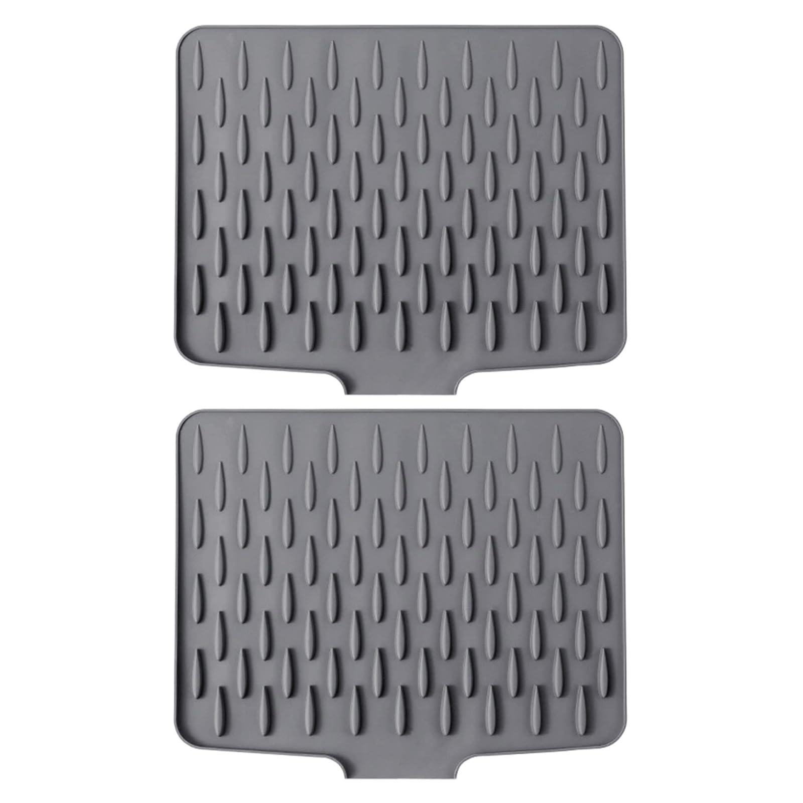 CRFFZ Multifunctional Silicone Sloped Drying Mat Heatproof Nonslip Pad Kitchen Sink Drying for Countertops Dishes Sloped