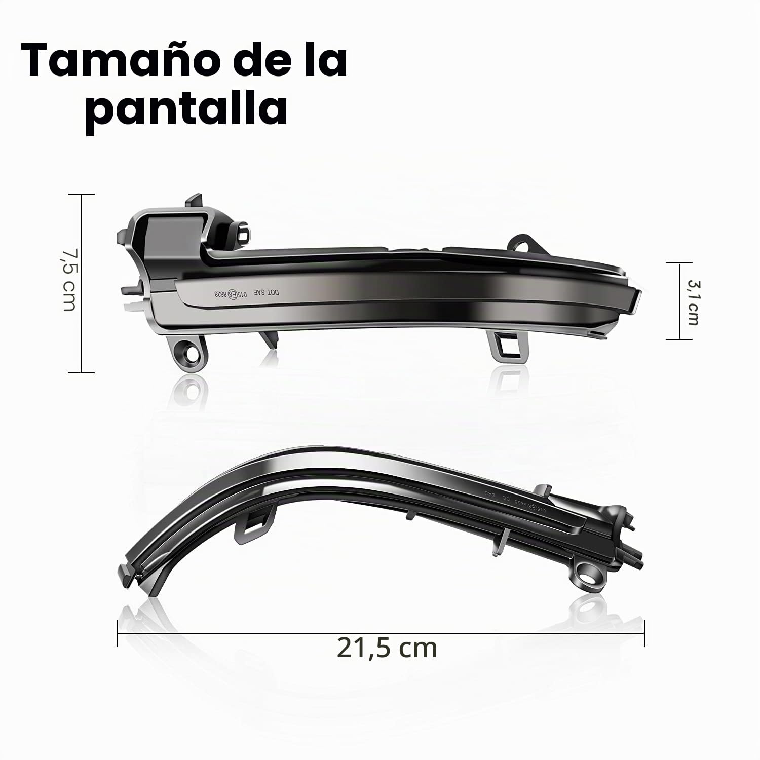 WinPower LED Dinámica Luces señal giro Indicador de espejo retrovisor Espejo lateral Intermitente Compatible con BMW F20 F21 F22 F23 F30 F31 F34 F32 E84, 2 Piezas