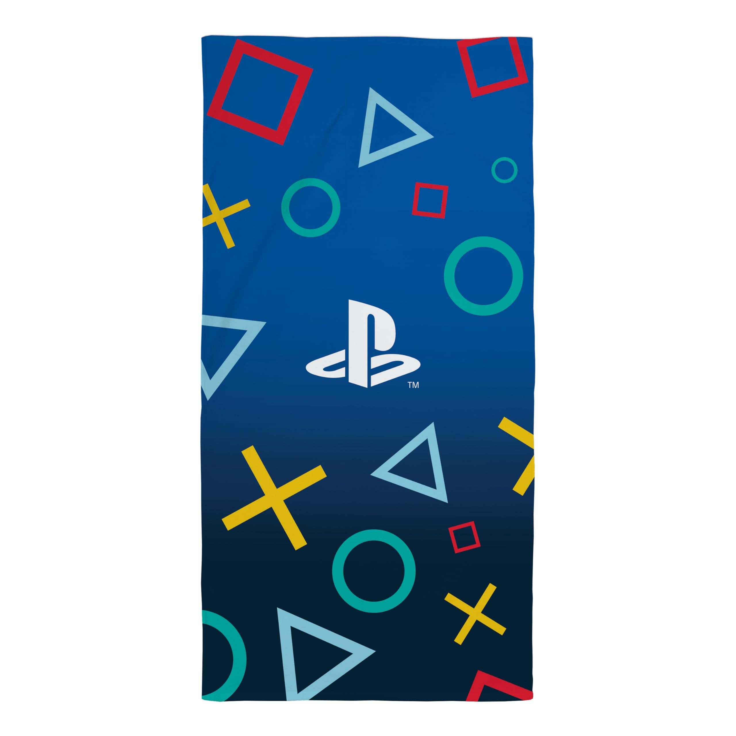 PlayStation Officially Licenced 100% Cotton Towel | Super Soft Feel | Scatter Design | Perfect The Home, Bath, Beach & Swimming Pool | Multicoloured | One Size 140cm x 70cm