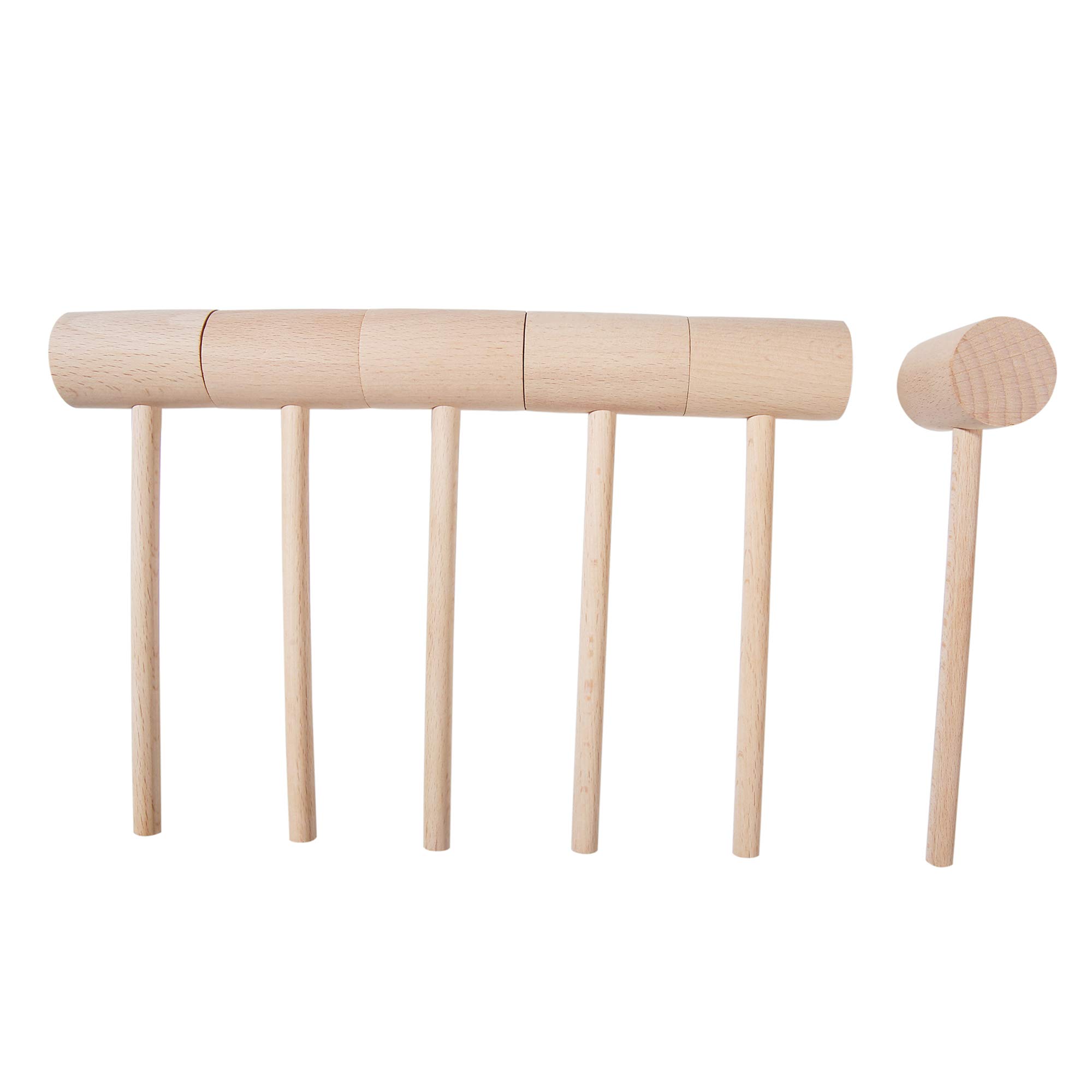 Wooden Crab Lobster Hammers - Set of 6 -6