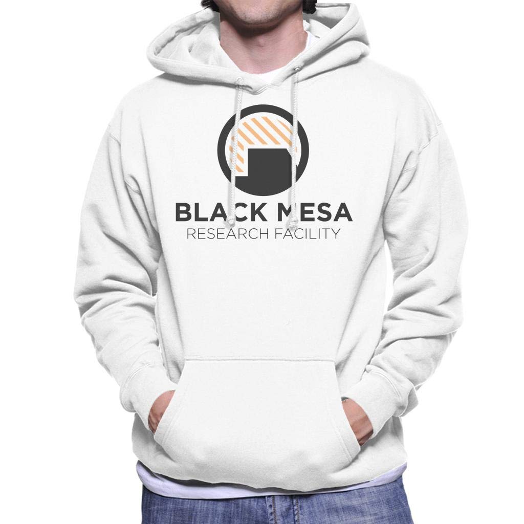 Cloud City 7 Black Mesa Research Facility Dark Logo Half Life Men's Hooded Sweatshirt
