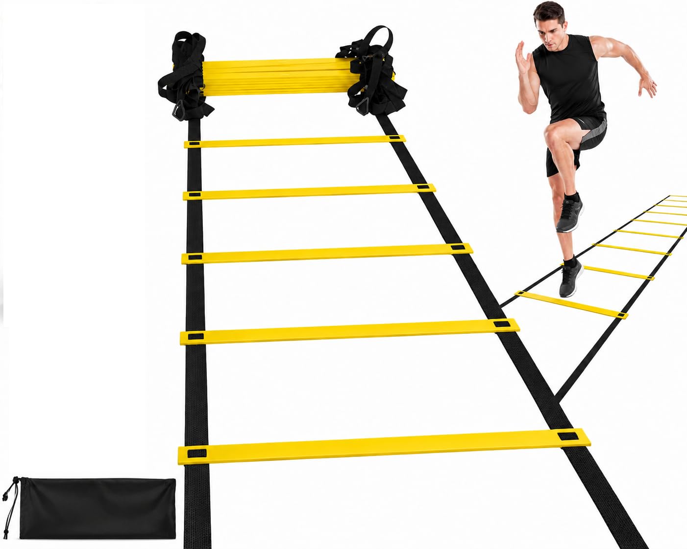 Midoff® Agility Ladder |Speed Ladder| for |Football|Home Gym|Fitness|All Sports|Exercise|4m 10 rungs Very Useful for Any Sports & Fitness Gym Lover Fitness Lover-picture-16
