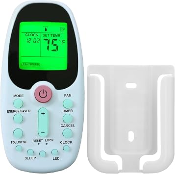 Replacement Remote Control for Artic King WWK-12CRN1-BJ8 WWK-15CRN1-BJ7 WWK-15CRN1-BK2 R09B/BGE-01 WWK-08CRN1-BJ8 WWK-10CRN1-BJ8 WWK-12CRN1-BJ8 Window AC Air Conditioner