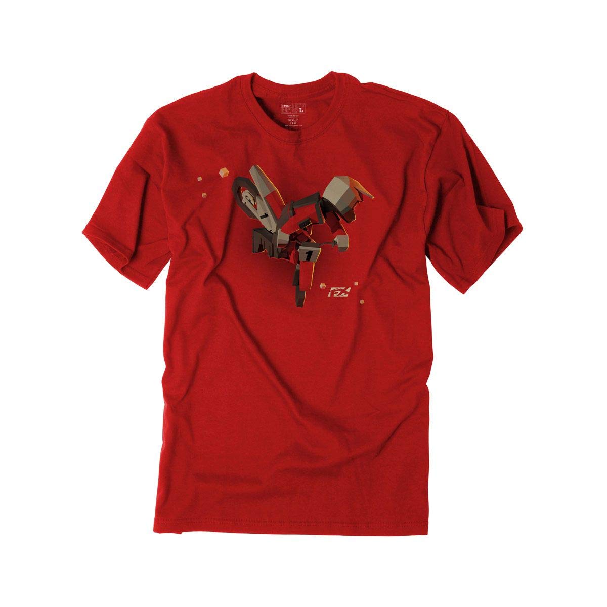Factory Effex Unisex-Child FX Moto Kids Youth T-Shirt (Red, Large), 1 Pack