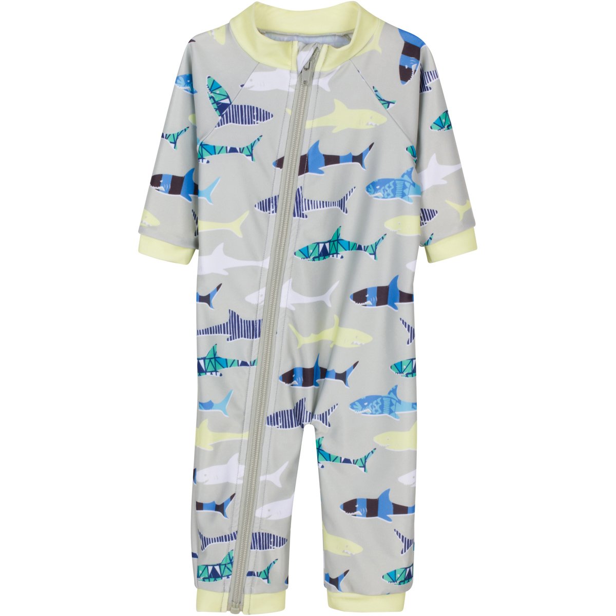 SwimZip Traje de baño de manga larga UPF 50+ para bebés, niños pequeños y niños pequeños
