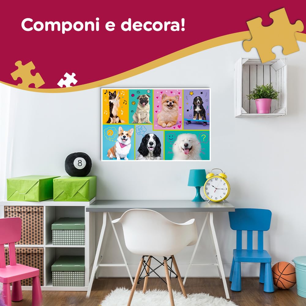 Trefl - The Treflik Family, Lama colorate - Puzzle da 200 pezzi - Un puzzle colorato con animali, per bambini dai 7 anni in su