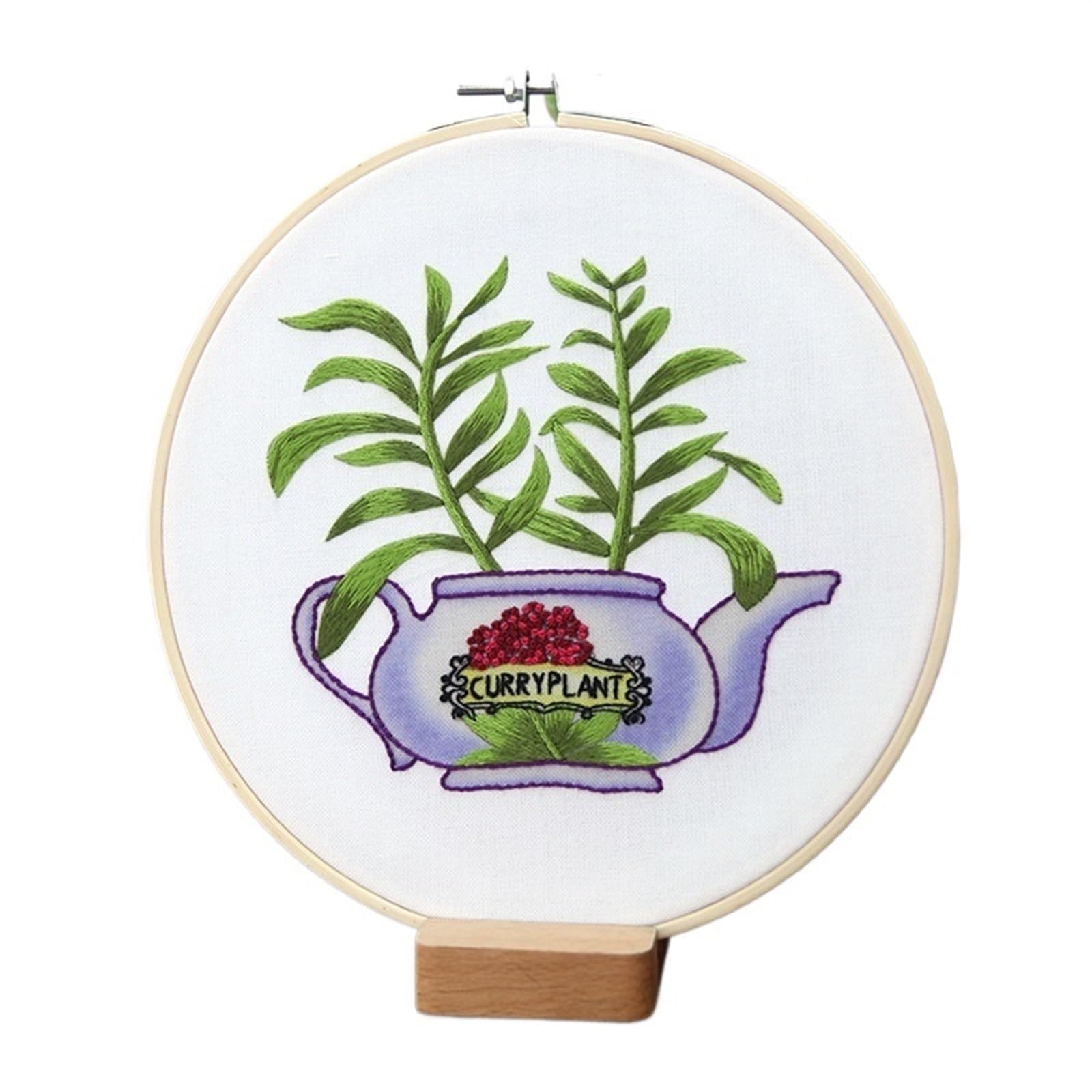 LKLNKVL embroidery, Embroidery Kit， Flower Stamped Kit(Color 14,Without hoop)