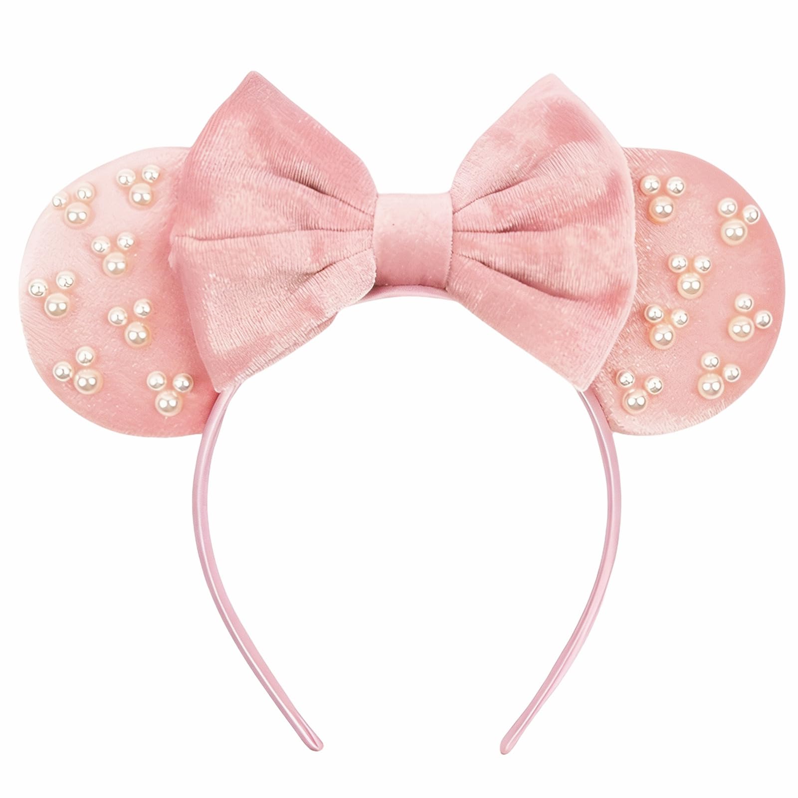 View 1 of [DAMAGED] JOYFISCO Mouse Ears Headbands Shiny Bow Mouse Ears Headband Glitter Party Princess Decoration Cosplay Costume for Girls Women Halloween Birthday Party