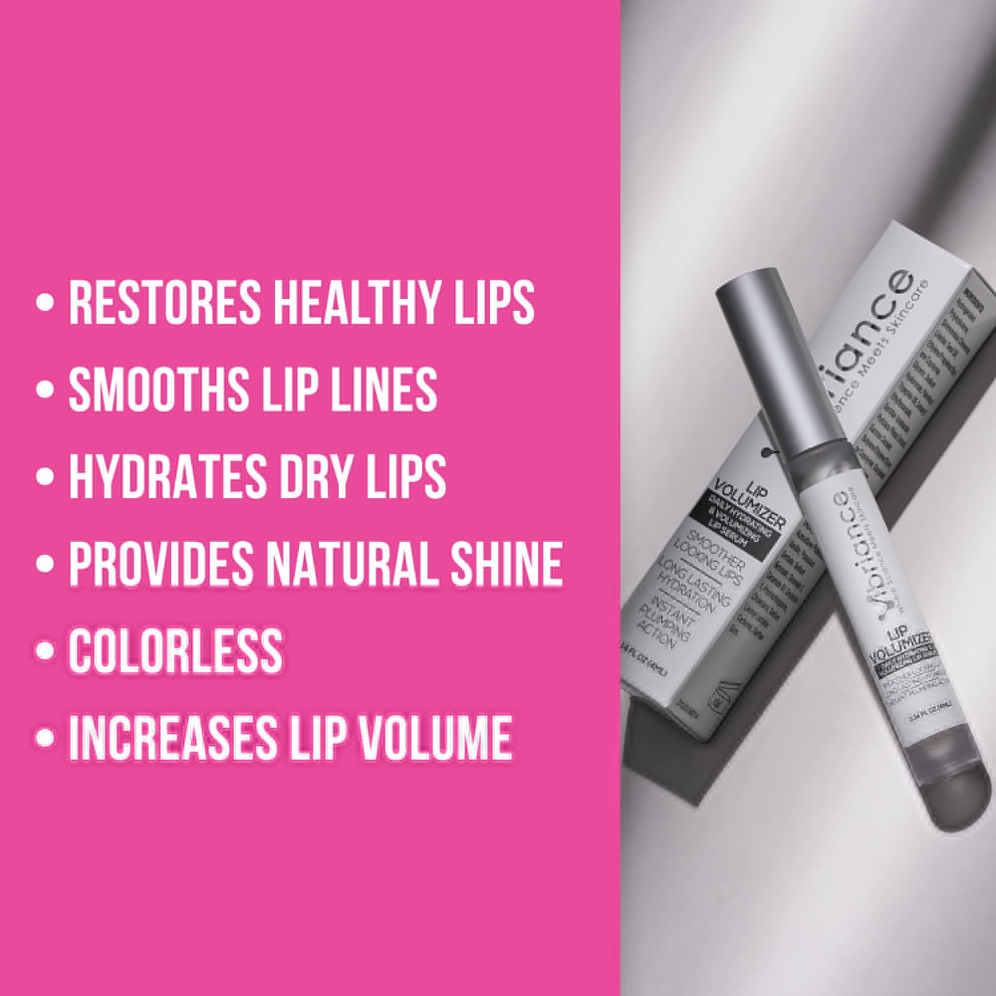 Volumizador hidratante para labios, brillo voluminizador con ácido hialurónico, suaviza líneas y arrugas, 0.14 onzas líquidas 3