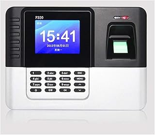 JUJETO Employee Time Clock, Fingerprint Time Attendance Machine Fingerprint Sign-in Machine Network Time Attendance Machine U Disk Download Office Punch Clock, Fingerprint Attendance
