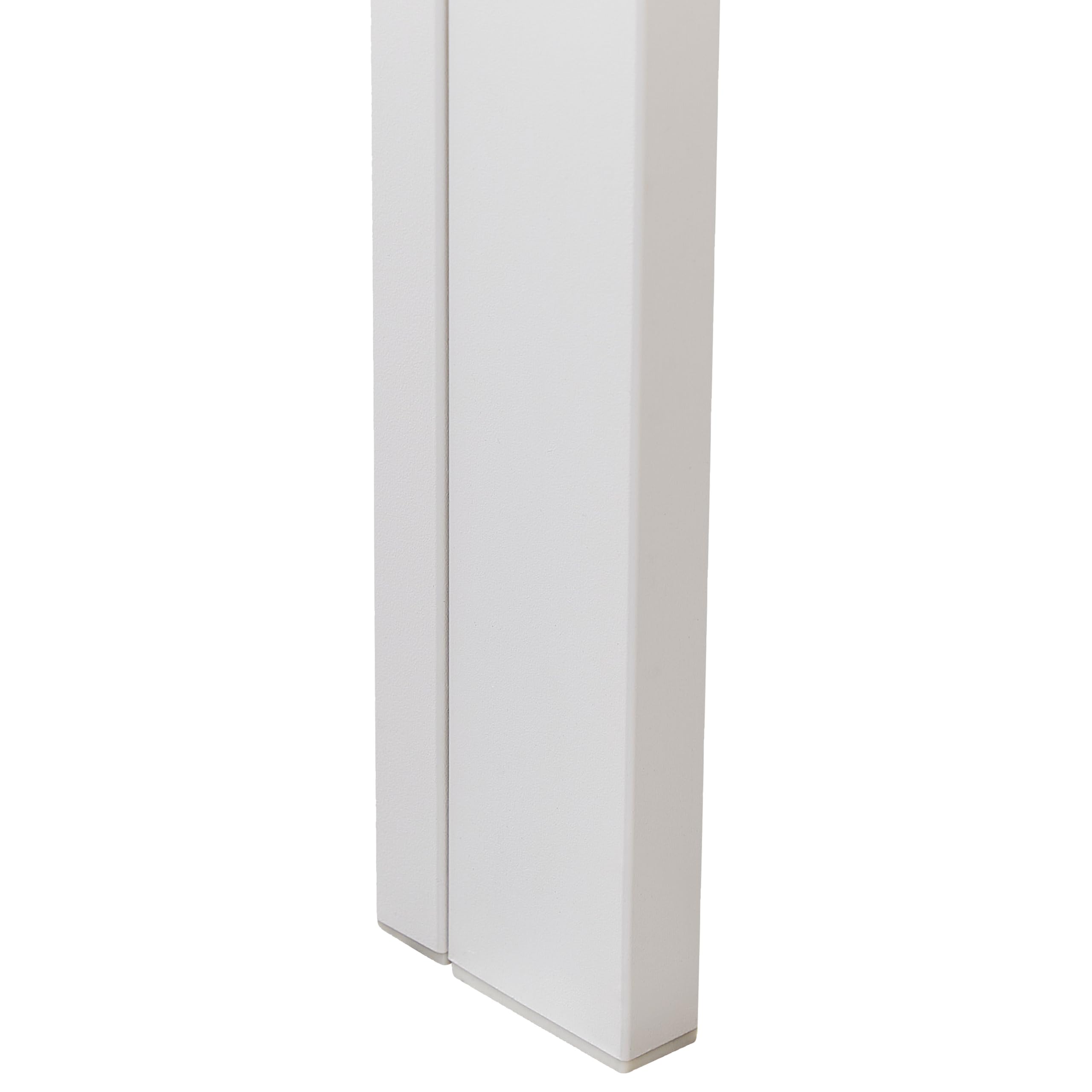 Tavolo da Giardino in Alluminio Beige e Bianco a 6 Posti Stile Moderno