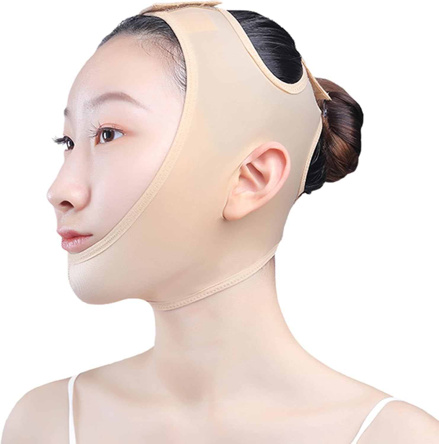 Liposuccion du visage mentonnière de compression cou plus mince double menton XXL