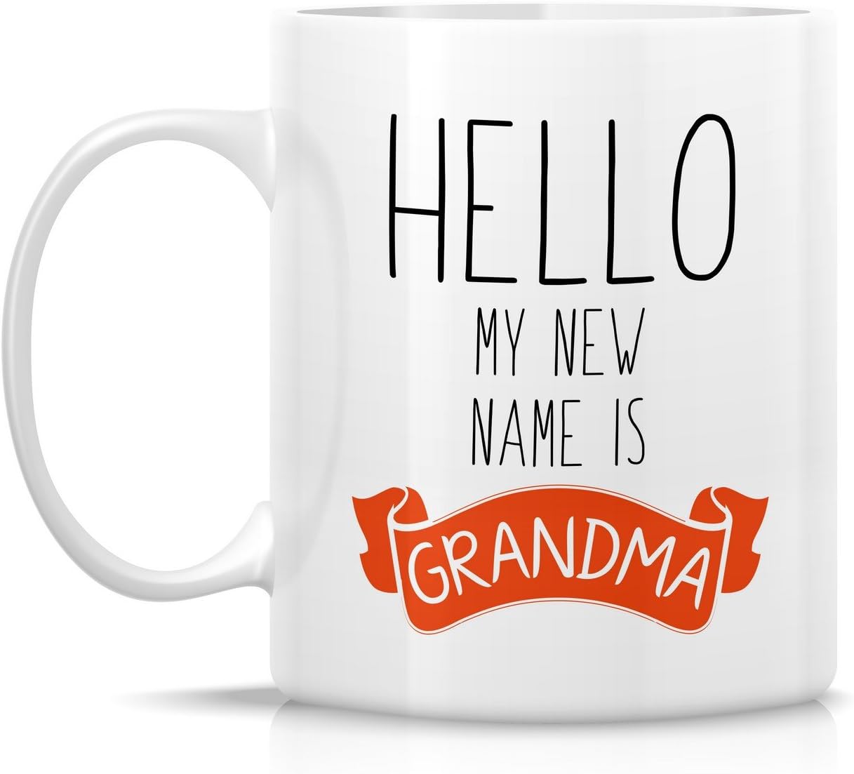 Retreez Funny Hello My New Name is Grandma 11 Oz Ceramic Coffee Mugs image 2