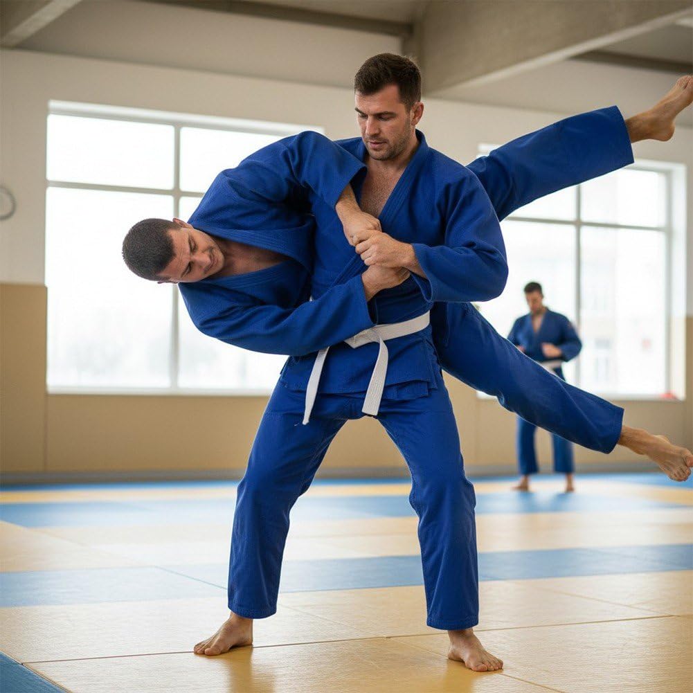 Sanfly Gi De Judo, strój treningowy sztuk walki, brazylijskie jiu-jitsu kimono z paskiem, mundur treningowy dla mężczyzn i kobiet