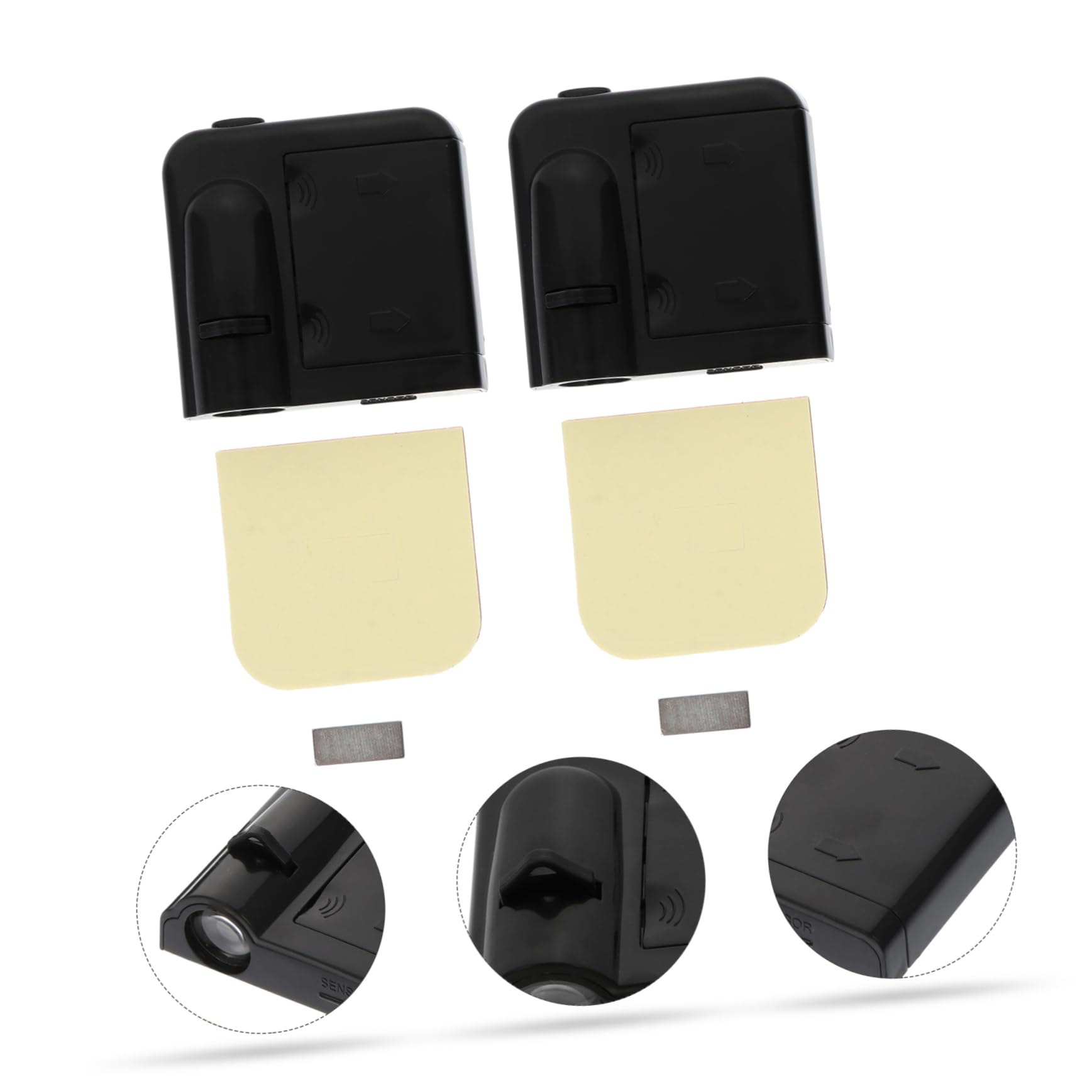 BELLIFFY 2pcs Car Door Courtesy Light Wireless Led Projector Lamp for Auto Modification Stylish Design Easy Installation Homogeneous Luminescence Eye-catching Dolphin Logo