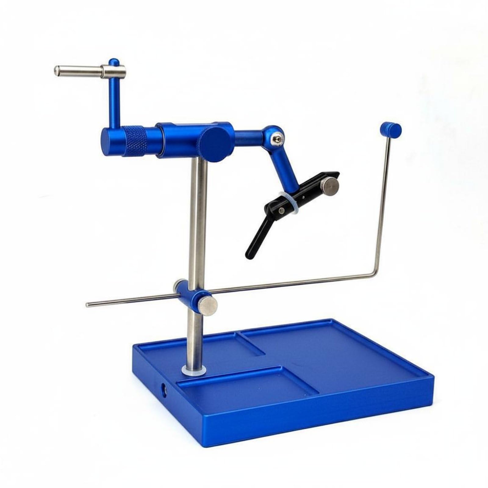 KESOTO Pinza de Anzuelo de Pesca con de Sujeción Estable y Rotación Completa Material de Aleación de Aluminio y Facil Ajuste para Entusiastas de Pesca Manualidades Taller, Azul