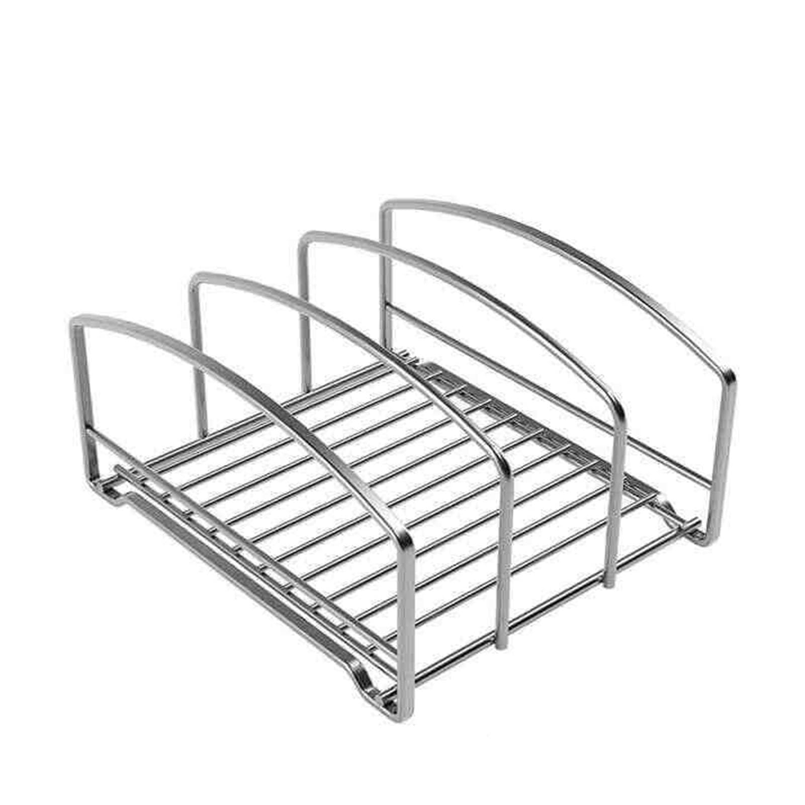 GUODDM Kitchen Cupboard Organiser Rack， For Baking Trays Chopping Boards Cooking Sheets Accessories, Suitable For Pantry Cabinet Drawers Countertop Or Under Sink