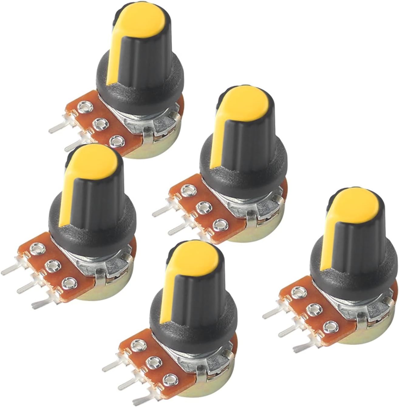 BIRGI 50Set WH148 15mm 3pin Linear Potentiometer 1K 2K 5K 10K 20K 50K