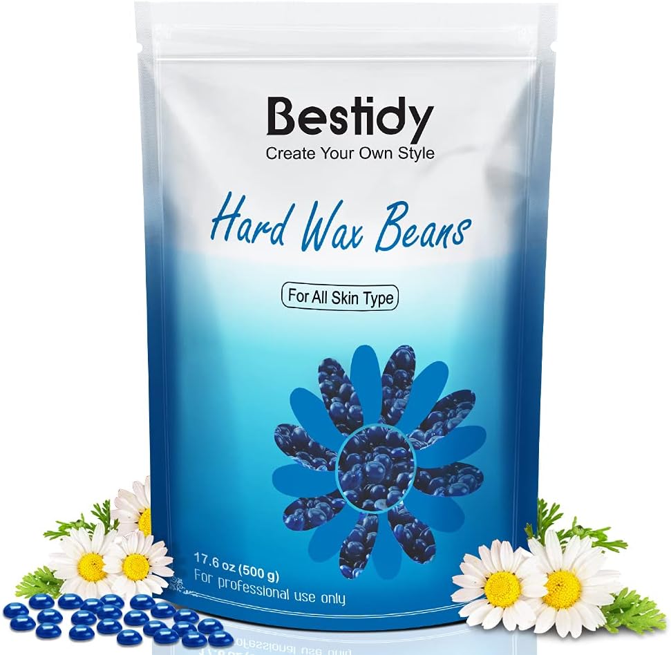 Bestidy Wax Beads, Bagged 500g/1.1lb/17.6oz, Waxing beans for Hair Removal, Women Men, Home Waxing for All Body and Brazilian Bikini Areas (500g) Bestidy Wax Beads, Bagged 500g/1.1lb/17.6oz, Waxing beans for Hair Removal, Women Men, Home Waxing for All Body and Brazilian Bikini Areas (500g)