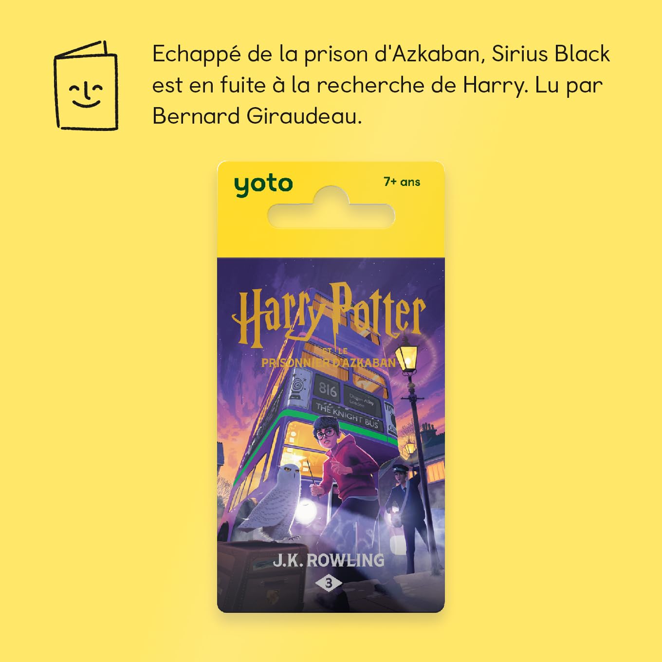 Yoto - Harry Potter i więzień Azkabanu, J.K Rowling, audiobooki dla dzieci, pełny tekst, do słuchania na gawędziarza, gracz i mini pudełko na historie, fantasy 7-14 lat