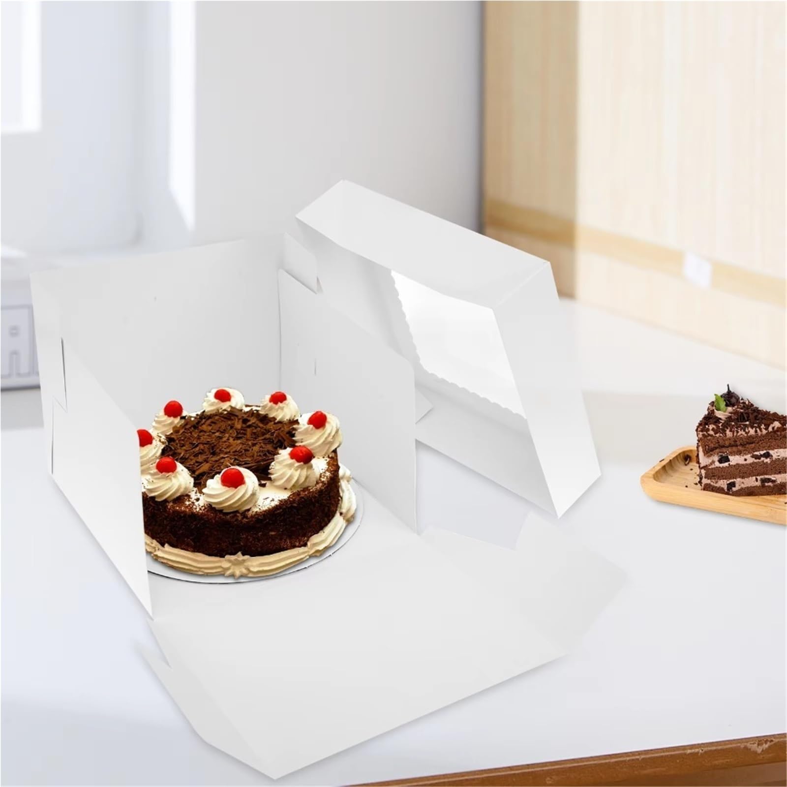 Scatola per Torte Scatola for torta quadrata bianca da 50 pezzi