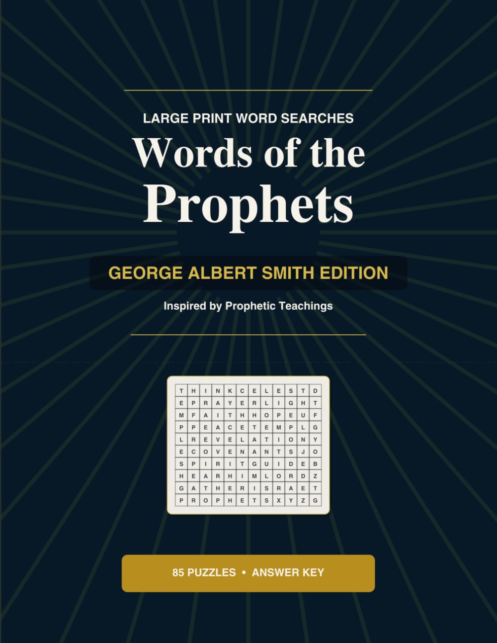 Words of the Prophets: George Albert Smith Edition - Large Print Word Searches Inspired by Prophetic Teachings