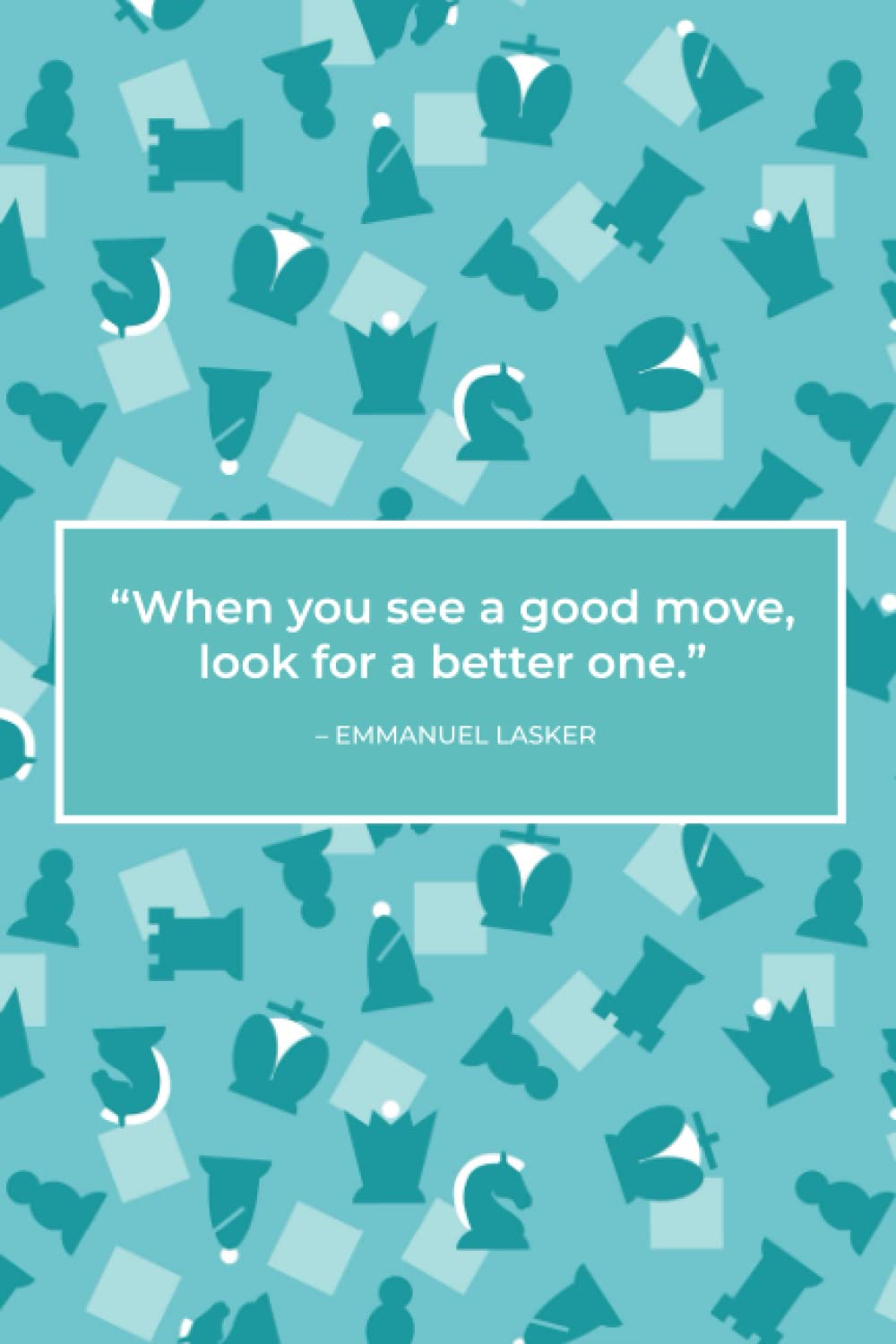 Notebook: Abstract Chess-themed Blank Lined Notebook