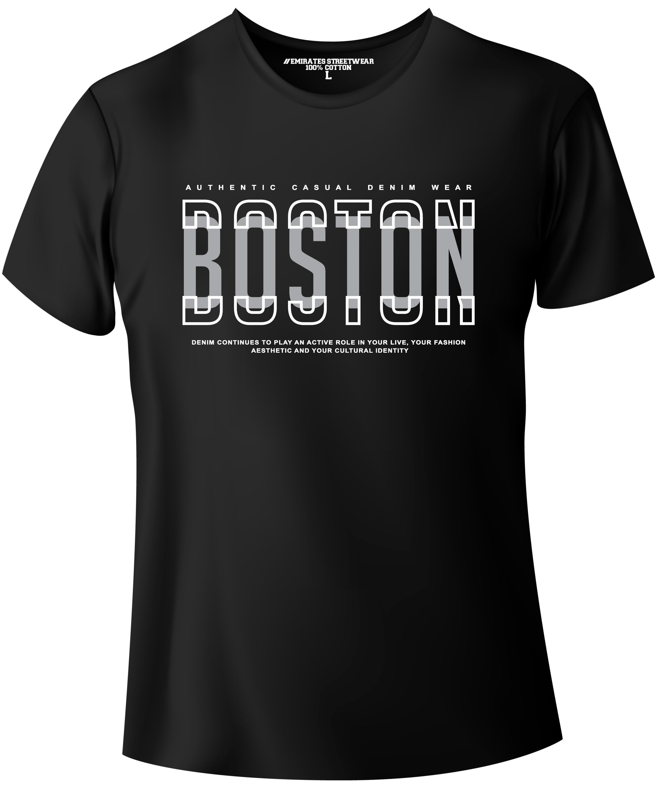 Boston, Urban Streetwear T-Shirt for Men or Women, Unisex T-Shirt, D-00216