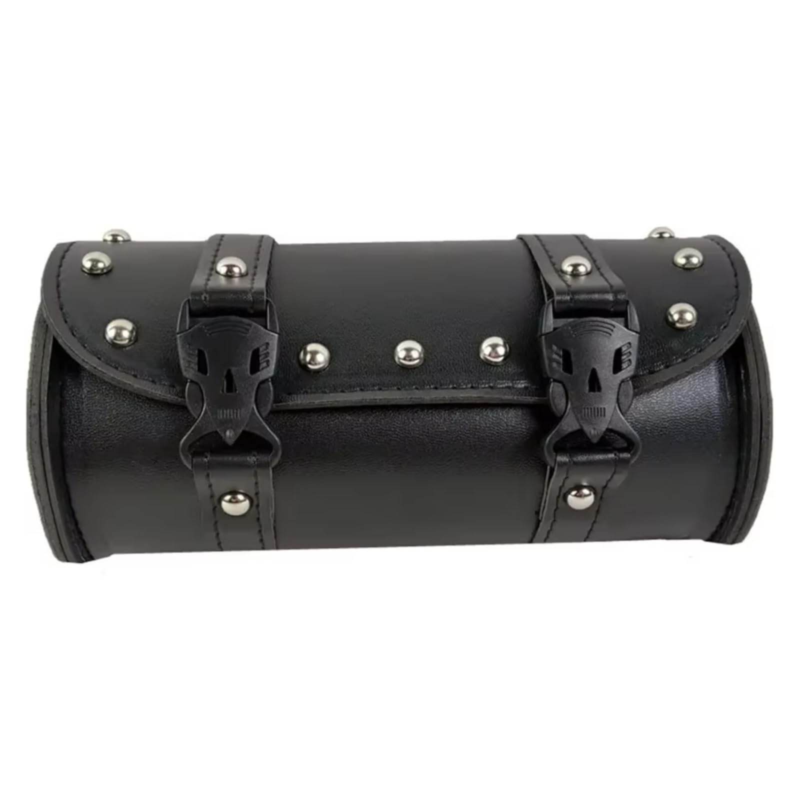 Compatibile Con Bobber 1 Set Borsa Attrezzi Moto Per Viaggio In Finta PU Impermeabile Laterale Modifica Sostituzione Sacche Moto(Black)