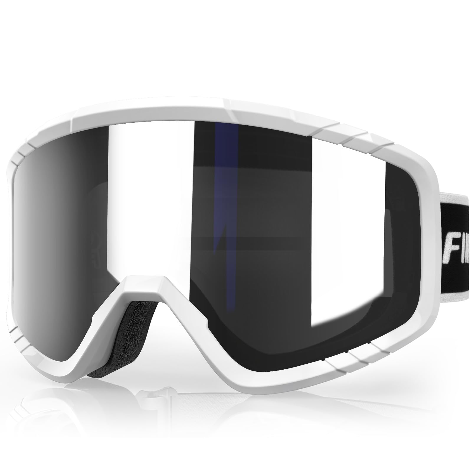 Findway Maschera da Sci, Occhiali da Sci per Bambini maschi, bambini femmine, bambini OTG Maschere Sci, 100% Anti-UV Maschera Sci, Anti Nebbia, Adatto a Snowboard