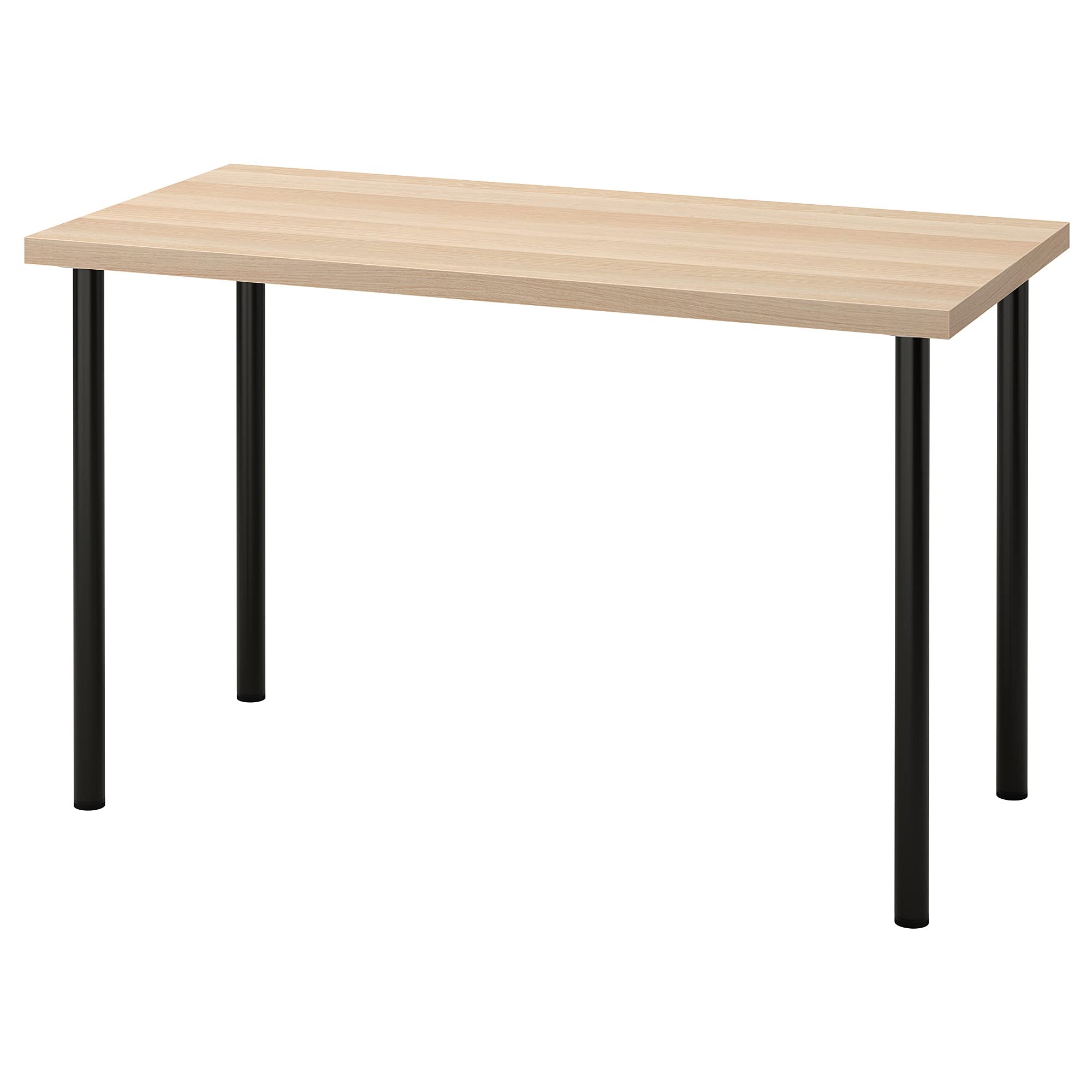 IKEA LAGKAPTEN/ADILS Bureau 120x60 cm Effet Chêne Teinté Blanc/Noir