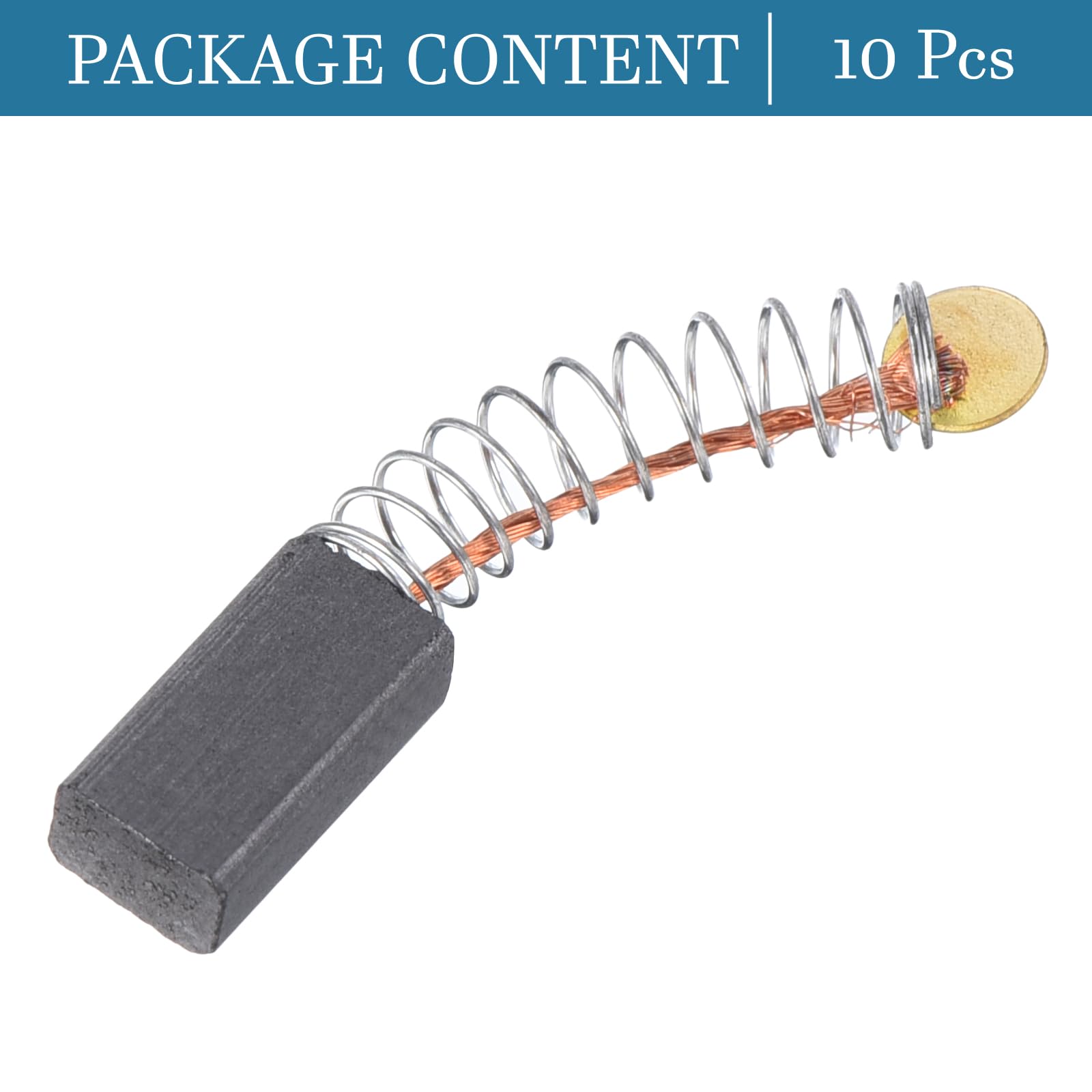 QUARKZMAN Carbonio Spazzola 12mm x 6mm x 4mm 10 Pezzi Ricambio Motore Elettrico per Utensili