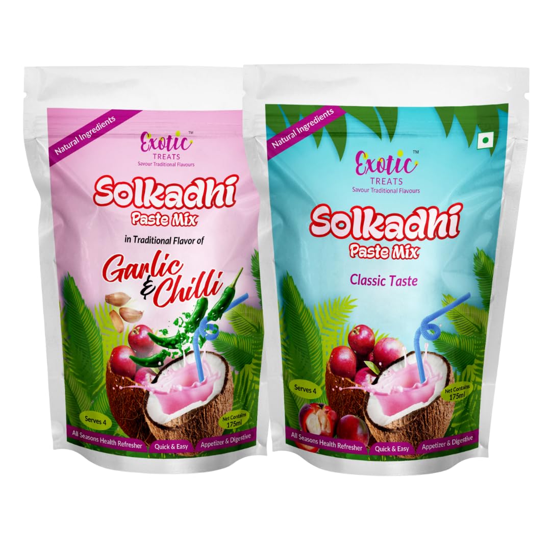 Solkadhi Paste Mix - Pack of 2 Flavors - Traditional & Classic Flavor-image-46