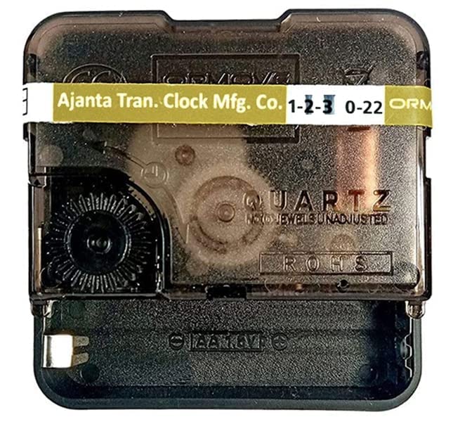 Buy QWENOX Combo Of Ajanta Mfg. Battery Operated Plastic Ticking Analog Wall Clock Movement