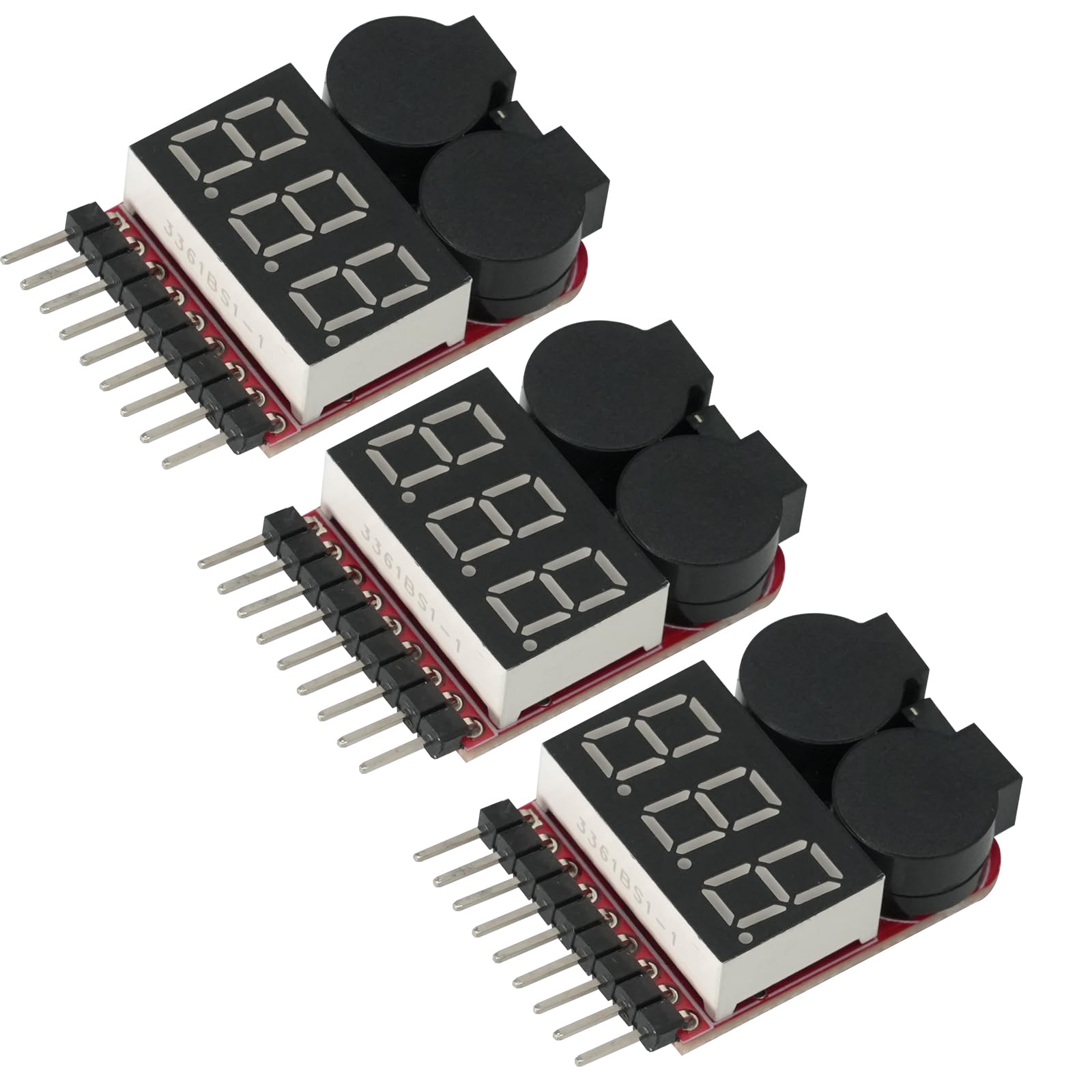 Tester per batteria RC 1-8s 2 in 1 a bassa tensione con indicatore LED per Lipo Life LiMn agli ioni di litio