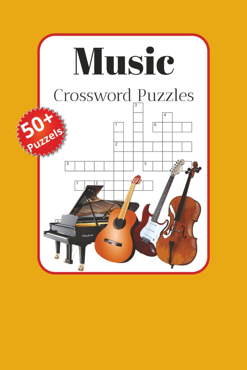Music Crossword Puzzles: Crossword Puzzles about Music | 6x9 inches 120 pages | 50+ puzzles | Gift for ... Vacations, Holidays and Relaxation