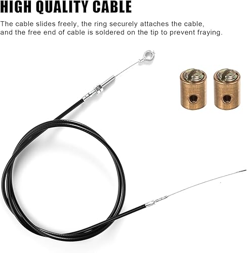 Miniatura 3 de Cable del acelerador para Go Kart, carcasa de cable del acelerador de 71 pulgadas con 2 extremos de cable, kit de reparación de cable del acelerador