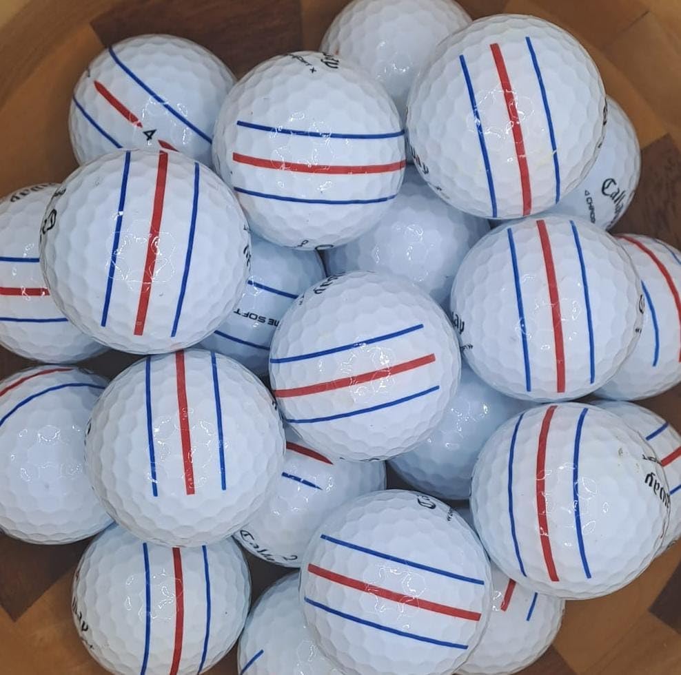 SDP Golf Balls โ Premium Used Chrome Soft Triple Track Pearl/A Grade Recycled Lake Balls for Callaway Golf Balls - Used, Not New - Pack of 20