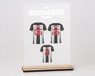 Fathers Day Gift | Personalised Football Plaque | Personalised Dreamteam | Gift for Him | Custom Football Print | Gift for Brother/Dad/Son