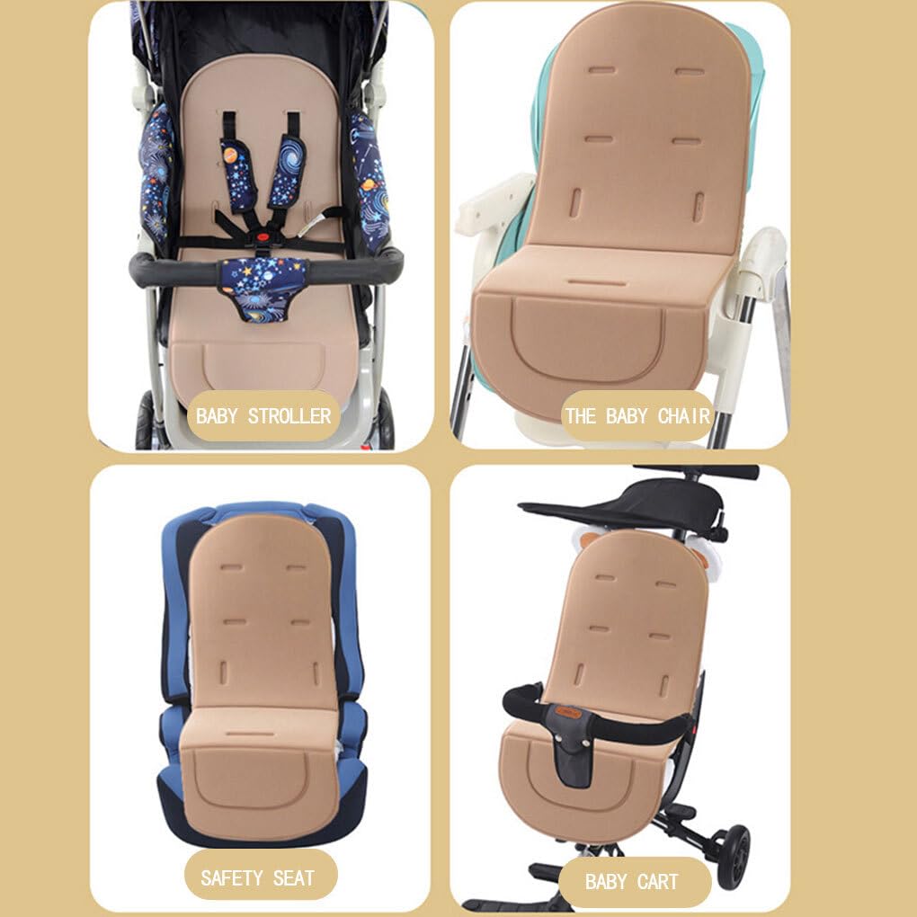 Baby Stroller Seat Pad – Thick, Breathable Cushion Liner For Prams, Car Seats & High Chairs, Soft Knitted Cotton