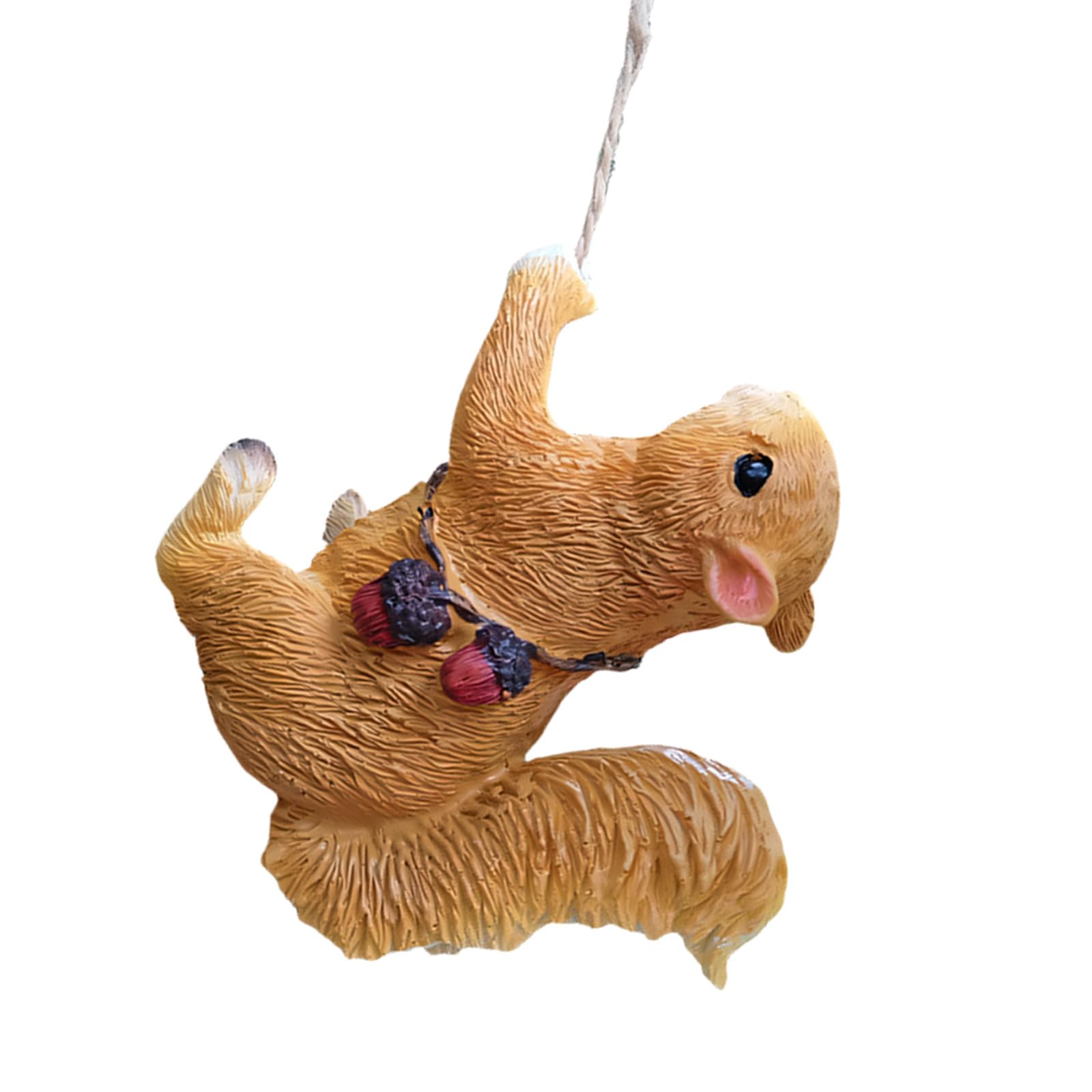 Piceioep Resin Animal Figurines Ornaments for Pots Climbing Squirrel and Monkey Art Decoration Balcony and Garden Enhancement Creative Resin Animal Sculptures